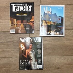 2026 magazines Vanity Fair, Architectural Digest, Condé Nast Traveler